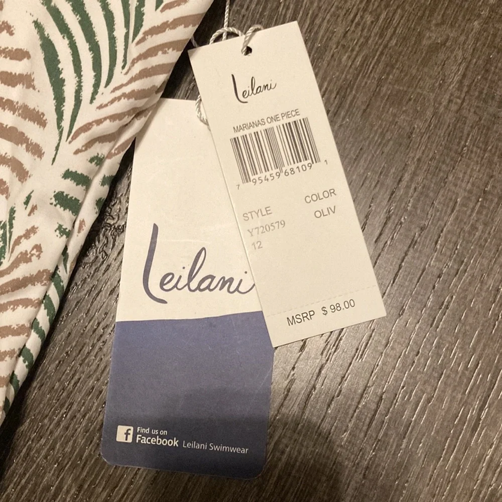 Leilani Marianas One Piece Swimsuit Size 12 NWT - Picture 3 of 5